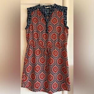 Olive & Oak Red and Blue Floral Dress